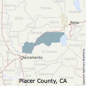 Map Of Placer County Ca Maping Resources   CA Placer County 